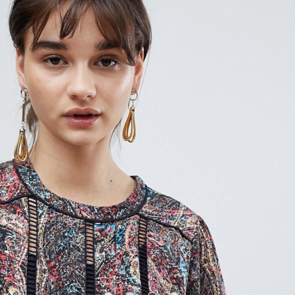 Ashiana loop drop earrings